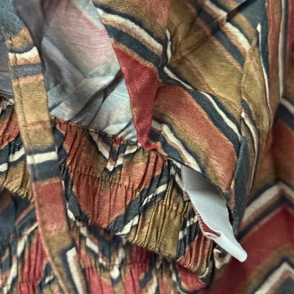 Ethnic Indian Wear Brown and Pink Long Sleeve kameez with palazzo - Picture 6 of 7